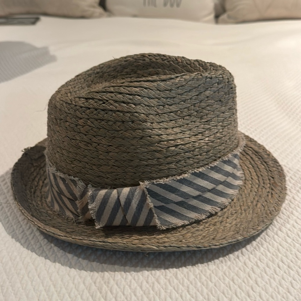 Calypso St. Barth bucket hat grey/bown color